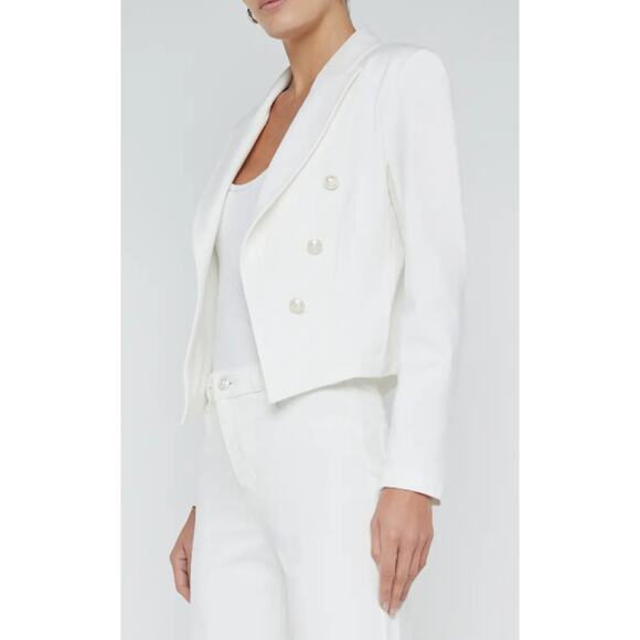 L'Agence Wayne Crop Double Breasted Jacket Size Medium - Picture 3 of 8